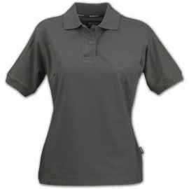Рубашка поло женская Semora, серая (антрацит), размер L, Цвет: антрацит, Размер: L
