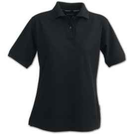 Рубашка поло женская Semora, черная, размер M, Цвет: черный, Размер: M