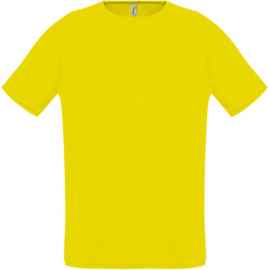 Футболка унисекс Sporty 140 лимонно-желтая, размер XXs, Цвет: лимонный, Размер: 3XL