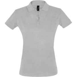 Рубашка поло женская Perfect Women 180 серый меланж, размер S, Цвет: серый меланж, Размер: S