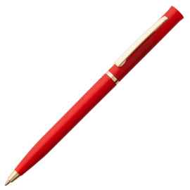 Ручка шариковая Euro Gold, красная, Цвет: красный, Размер: 13