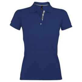 Рубашка поло женская Portland Women синий ультрамарин, размер L, Цвет: синий, Размер: L