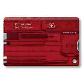 Набор инструментов SwissCard Quattro, красный, Цвет: красный, Размер: 8