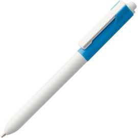 Ручка шариковая Hint Special, белая с голубым, Цвет: голубой, Размер: 14х1 см