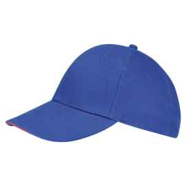 Бейсболка Buffalo, ярко-синяя (royal) с неоново-розовым, Цвет: синий, розовый, Размер: 56-58