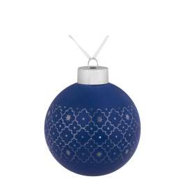 Елочный шар Chain, 8 см, синий, Цвет: синий, Размер: диаметр 8 с