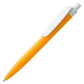 Ручка шариковая Prodir QS01 PMP-P, оранжевая с белым, Цвет: оранжевый, Размер: 14х1 см