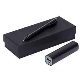 Набор Couple: аккумулятор и ручка, черный, Цвет: черный, Размер: 17