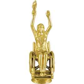 2352-100 Фигура Паралимпиец жен, золото, Цвет: Золото