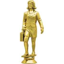 2372-100 Фигура Бизнес-леди, золото, Цвет: Золото