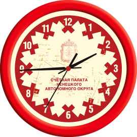 Часы настенные, 27 (красный), Размер: 27
