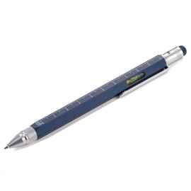 Ручка шариковая Construction, мультиинструмент, синяя, Цвет: синий, Размер: 15х1х1 с