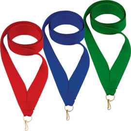 0021-532 Лента для медали 22мм (зеленый), Цвет: зеленый