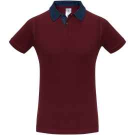 Рубашка поло мужская DNM Forward бордовая, размер S, Цвет: бордо, Размер: S