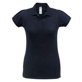 Рубашка поло женская Heavymill темно-синяя, размер S, Цвет: темно-синий, Размер: S