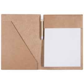 Папка Fact-Folder формата А4 c блокнотом, крафт, Размер: 23x32x1