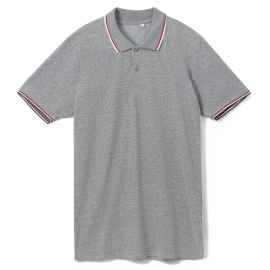 Рубашка поло мужская Paname Men черный меланж, размер L, Цвет: черный, Размер: L