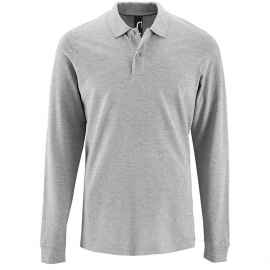 Рубашка поло мужская с длинным рукавом Perfect LSL Men серый меланж, размер 3XL, Цвет: серый, серый меланж, Размер: 3XL