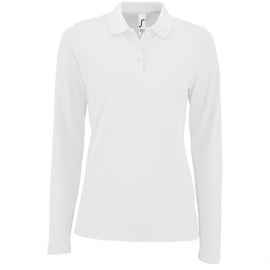 Рубашка поло женская с длинным рукавом Perfect LSL Women белая, размер XL, Цвет: белый, Размер: XL