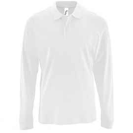 Рубашка поло мужская с длинным рукавом Perfect LSL Men белая, размер XXL, Цвет: белый, Размер: XXL