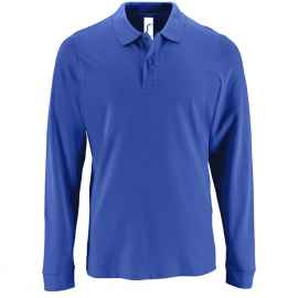 Рубашка поло мужская с длинным рукавом Perfect LSL Men ярко-синяя, размер S, Цвет: синий, Размер: 3XL