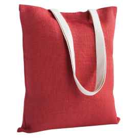 Холщовая сумка на плечо Juhu, красная, Цвет: красный, Размер: 42х38 с