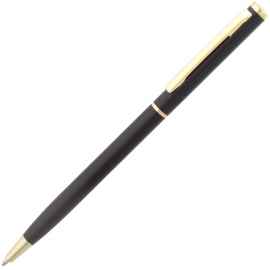 Ручка шариковая Hotel Gold, ver.2, матовая черная, Цвет: черный, Размер: 13х0