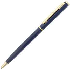 Ручка шариковая Hotel Gold, ver.2, матовая синяя, Цвет: синий, Размер: 13х0