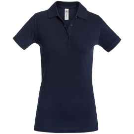 Рубашка поло женская Safran Timeless темно-синяя, размер XXL, Цвет: темно-синий, Размер: XXL