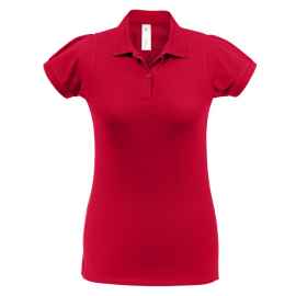 Рубашка поло женская Heavymill красная, размер S, Цвет: красный, Размер: S