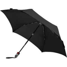 Зонт складной TS220 с безопасным механизмом, черный, Цвет: черный, Размер: длина 46 см