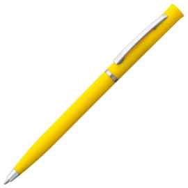 Ручка шариковая Euro Chrome, желтая, Цвет: желтый, Размер: 13