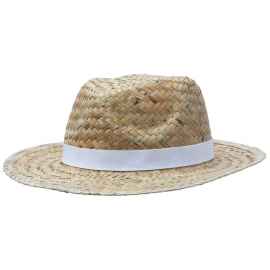 Шляпа Daydream, бежевая с белой лентой, Цвет: бежевый, Размер: 56-58