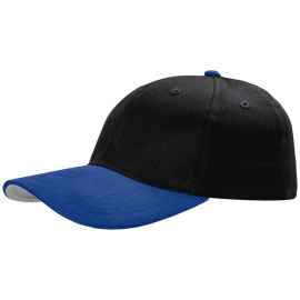 Бейсболка Ben Loyal, черная с синим, Цвет: синий, Размер: 56–58