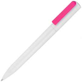 Ручка шариковая Split White Neon, белая с розовым, Цвет: розовый, Размер: 14х1