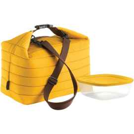 Набор Handy: термосумка и контейнер, большой, желтый, Цвет: желтый, Размер: 30x30x18 см