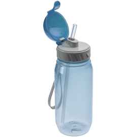 Бутылка для воды Aquarius, синяя, Цвет: синий, Объем: 400, Размер: диаметр 6