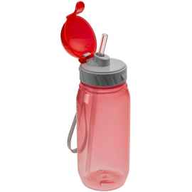 Бутылка для воды Aquarius, красная, Цвет: красный, Объем: 400, Размер: диаметр 6