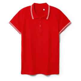 Рубашка поло женская Virma Stripes Lady, красная, размер XXL, Цвет: красный, Размер: XXL