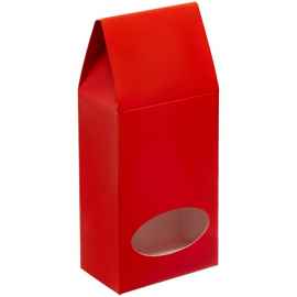 Коробка с окном English Breakfast, красная, Цвет: красный, Размер: 8х4