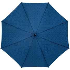 Зонт-трость Magic с проявляющимся рисунком в клетку, темно-синий, Цвет: темно-синий, Размер: диаметр купола 94