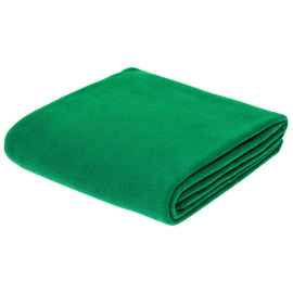 Флисовый плед Warm&Peace, зеленый, Цвет: зеленый, Размер: 100х140 см