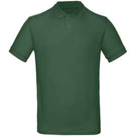 Рубашка поло мужская Inspire темно-зеленая, размер S, Цвет: зеленый, Размер: S