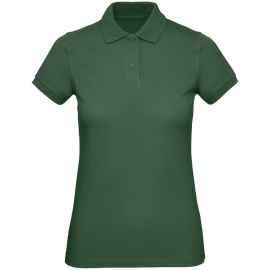Рубашка поло женская Inspire темно-зеленая, размер XS, Цвет: зеленый, Размер: XS