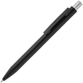 Ручка шариковая Chromatic, черная с серебристым, Цвет: серебристый, Размер: 14