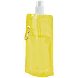 Складная бутылка HandHeld, желтая, Цвет: желтый, Объем: 400, Размер: 11x21