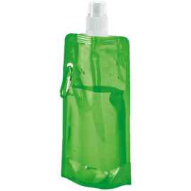 Складная бутылка HandHeld, зеленая, Цвет: зеленый, Объем: 400, Размер: 11x21