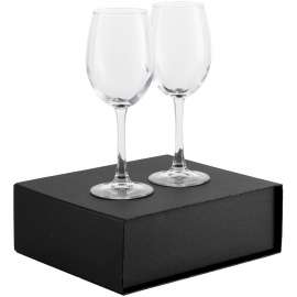 Набор из 2 бокалов для вина Wine House, черный, Цвет: черный, Объем: 300, Размер: бокал: высота 21 см