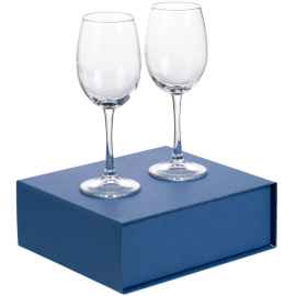 Набор из 2 бокалов для вина Wine House , синий, Цвет: синий, Объем: 300, Размер: бокал: высота 21 см
