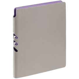 Ежедневник Flexpen, недатированный, серебристо-фиолетовый, Цвет: фиолетовый, серебристый, Размер: 15,7х20,8х1,5 см